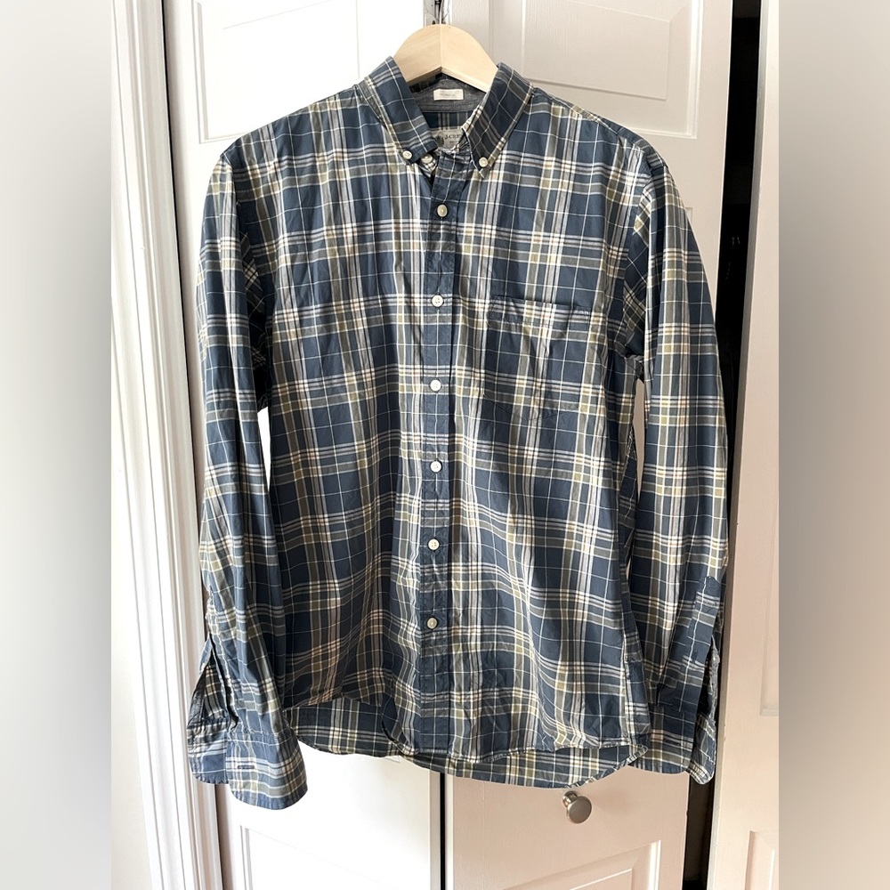 Men’s J. Crew PlaidButton Down Size M